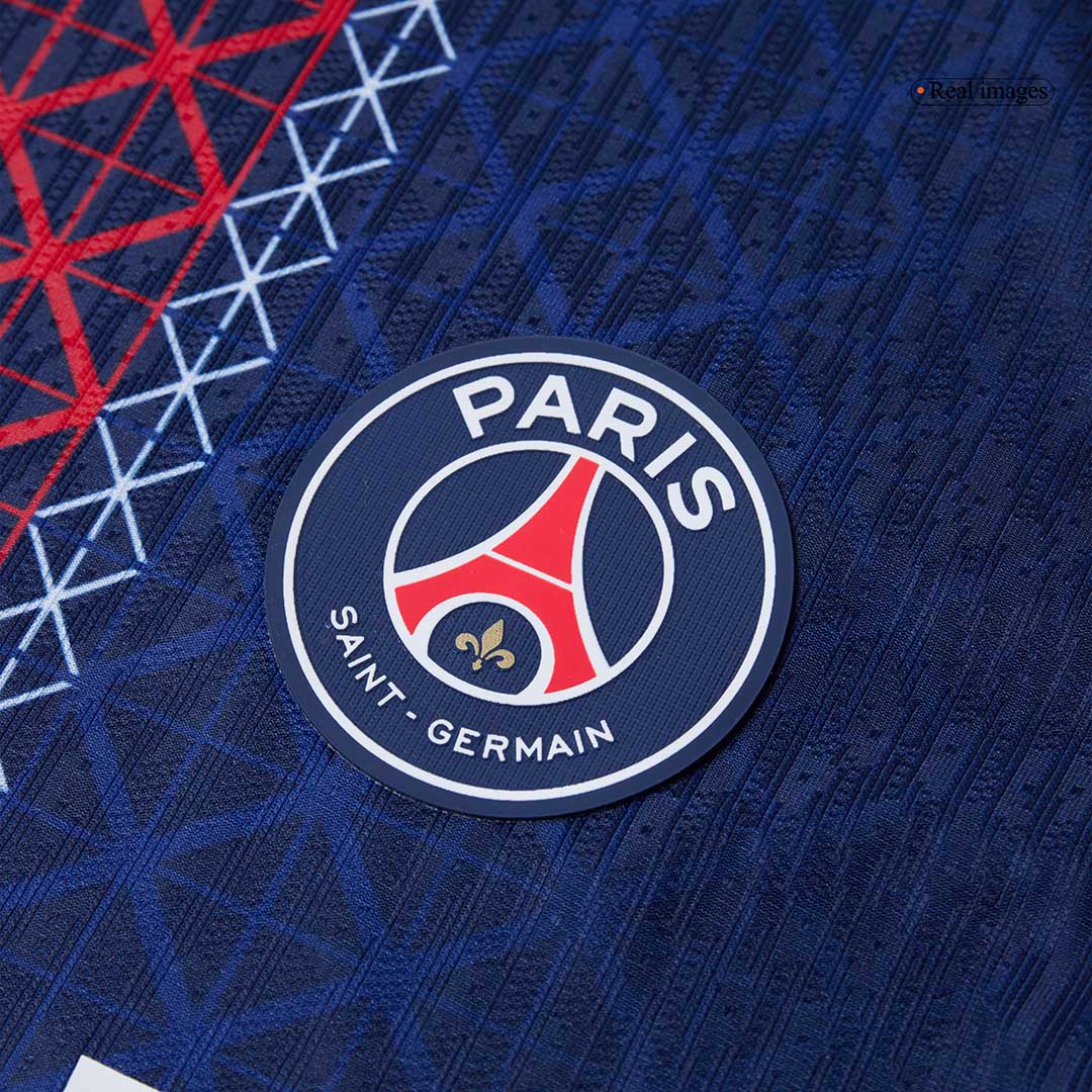 B.BARCOLA #29 PSG Home Authentic Soccer Jersey 2025/26