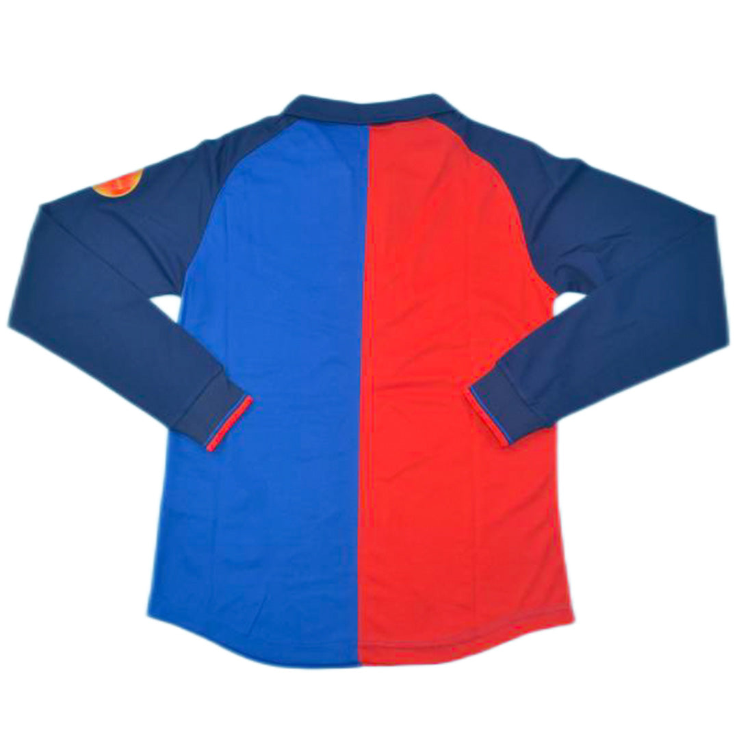 Retro Soccer Jersey Barcelona Home Long Sleeve 1999/00