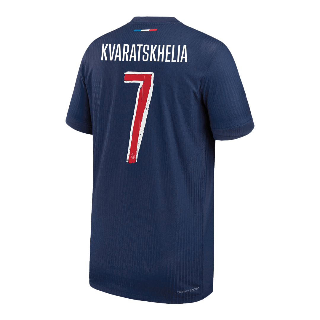 PSG Authentic KVARATSKHELIA #7 Soccer Jersey PSG Home Shirt 2024/25 - UCL