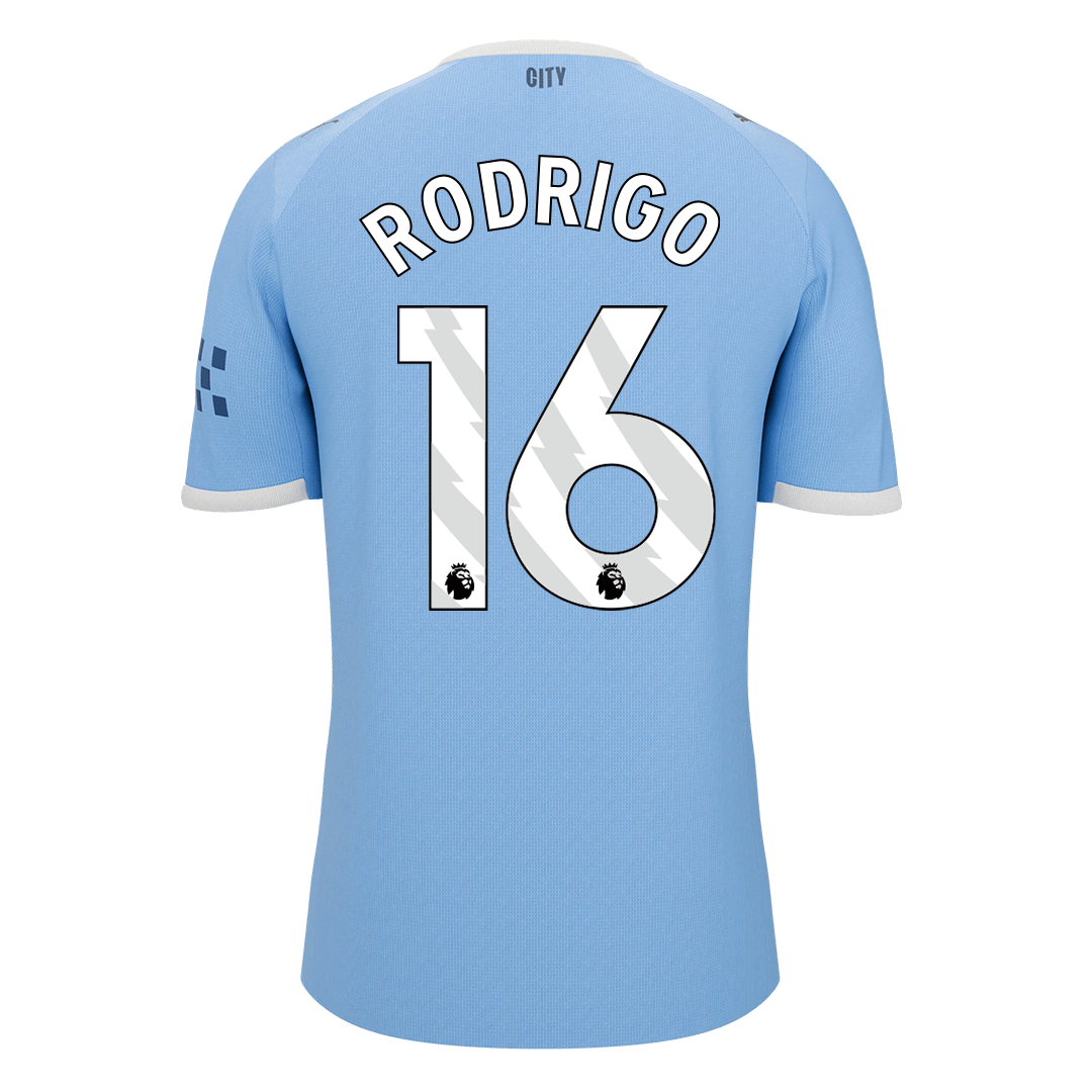 RODRIGO #16 Manchester City Home Soccer Jersey 2025/26