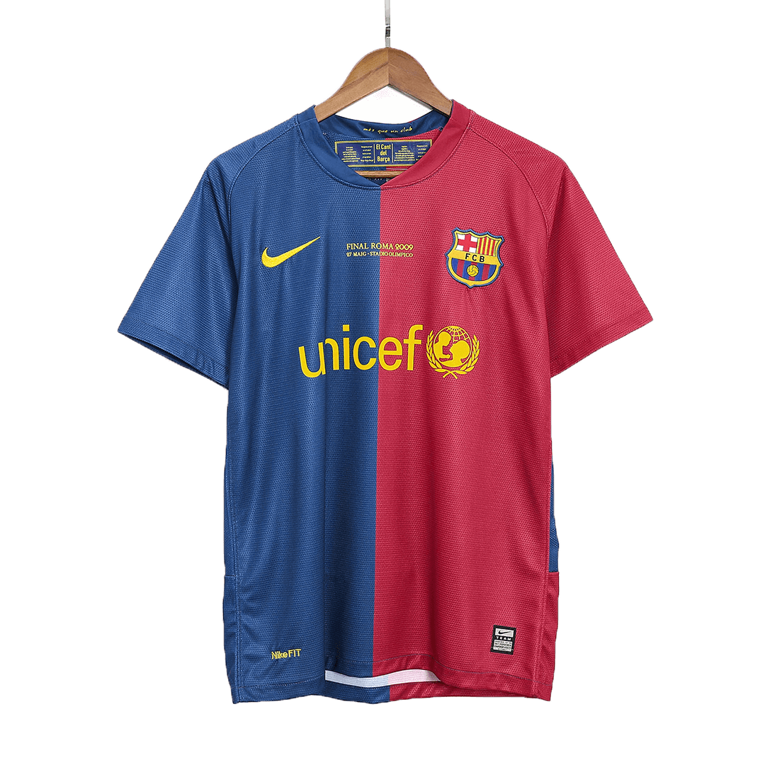 Retro Jersey XAVI #6 Barcelona Retro Jersey Home Soccer Shirt 2008/09 UCL Final