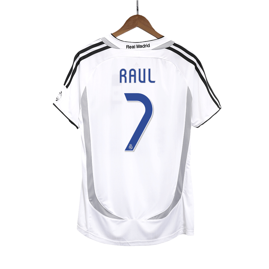 Retro Jersey RAUL #7 Real Madrid Retro Jersey Home Soccer Shirt 2006/07