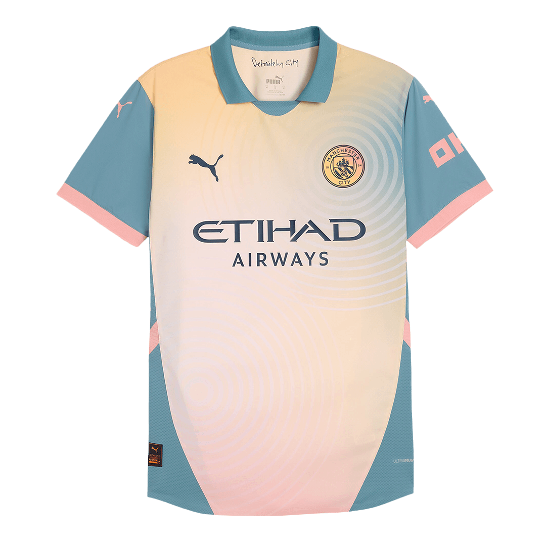 Authentisches viertes Auswärtstrikot von Manchester City 2024/25 – Definitiv City (UCL)