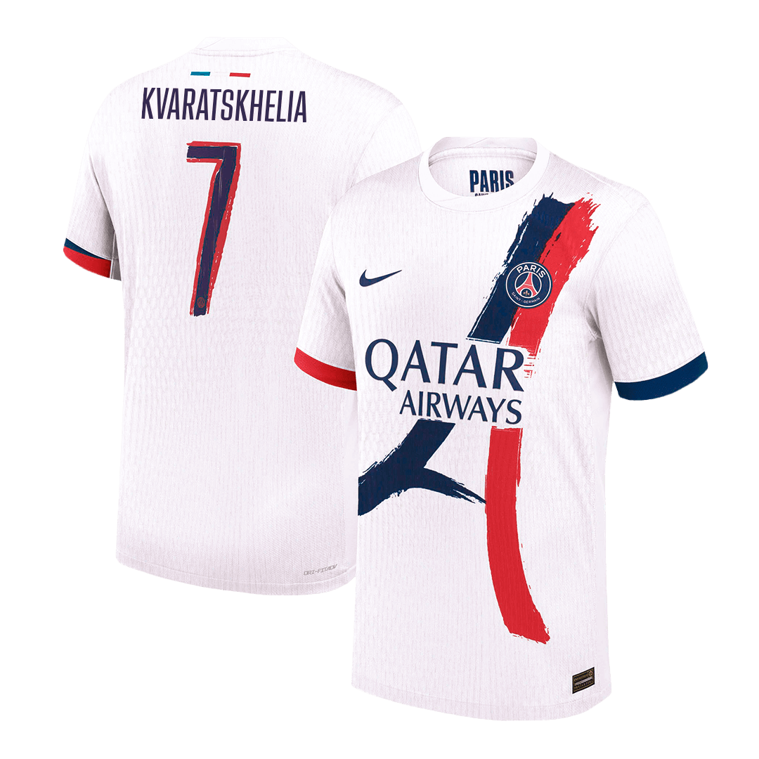 PSG Authentic KVARATSKHELIA #7 Soccer Jersey PSG Away Shirt 2024/25 - UCL
