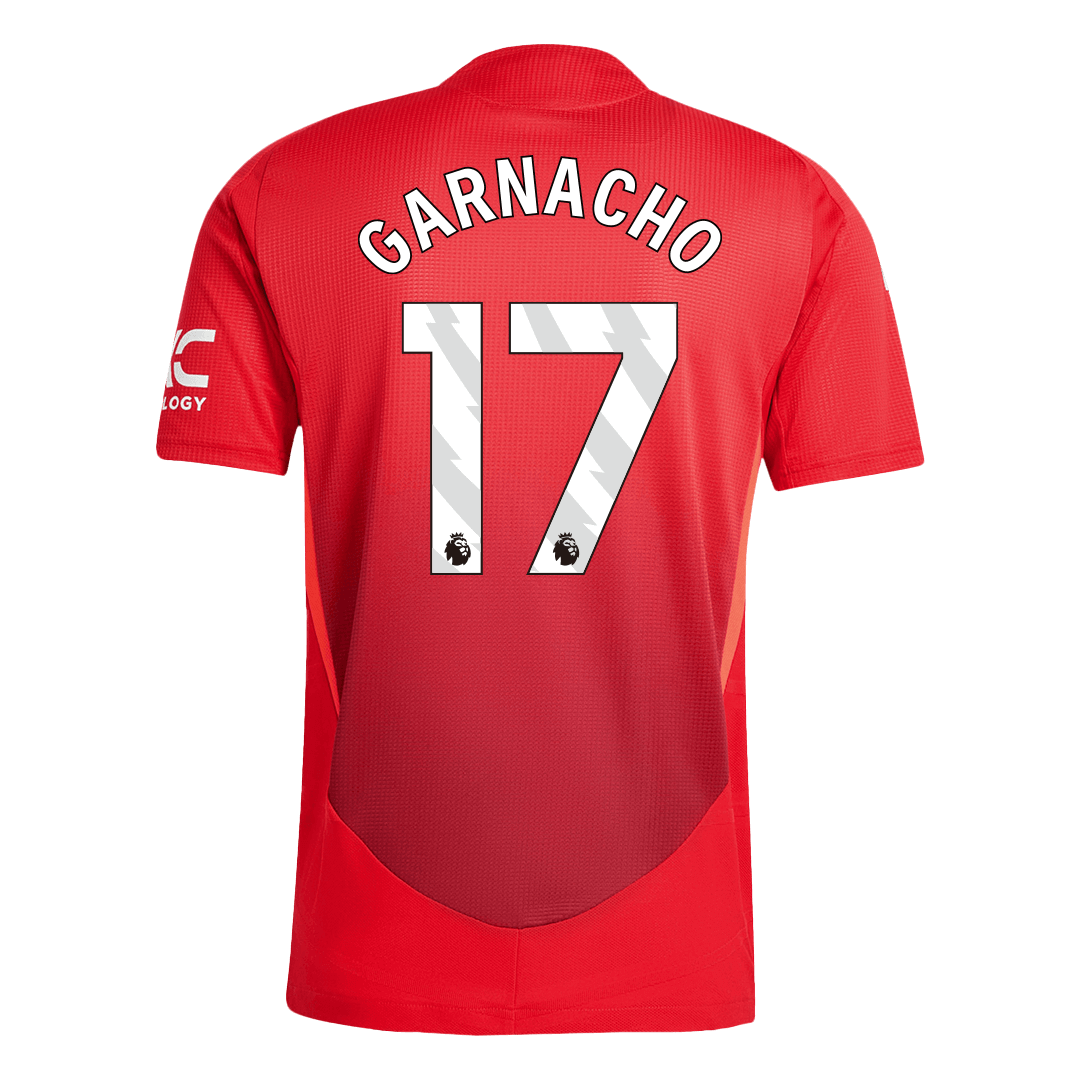 Camiseta de fútbol auténtica GARNACHO #17 del Manchester United (local) 2024/25