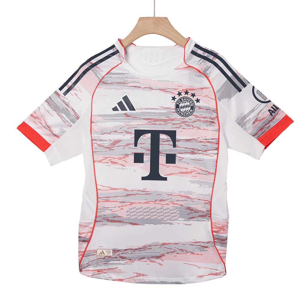 Authentic KANE #9 Bayern Munich Away Soccer Jersey 2025/26 White