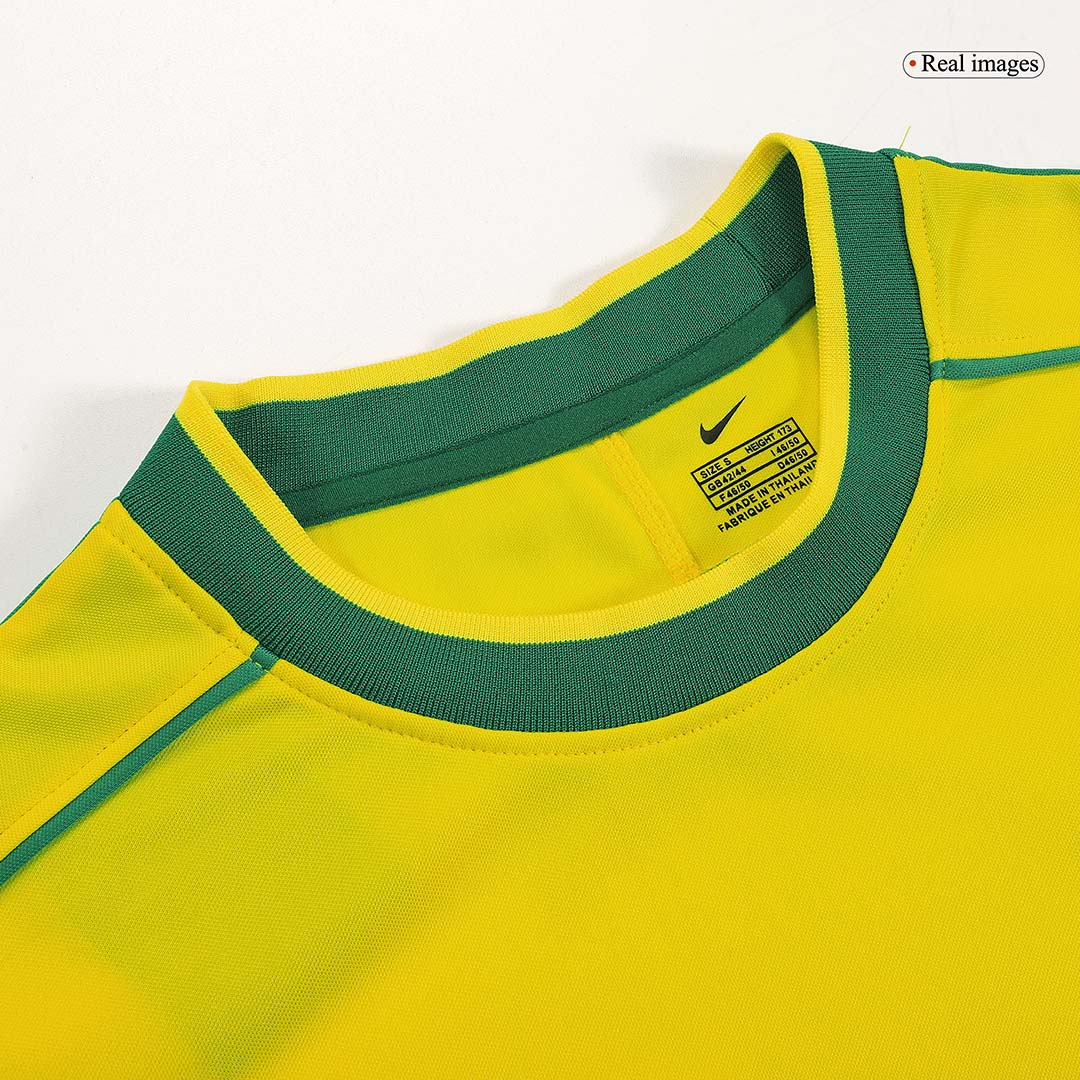 Retro Jersey RONALDO #9 Brazil Home Soccer Shirt 1998 -World Cup