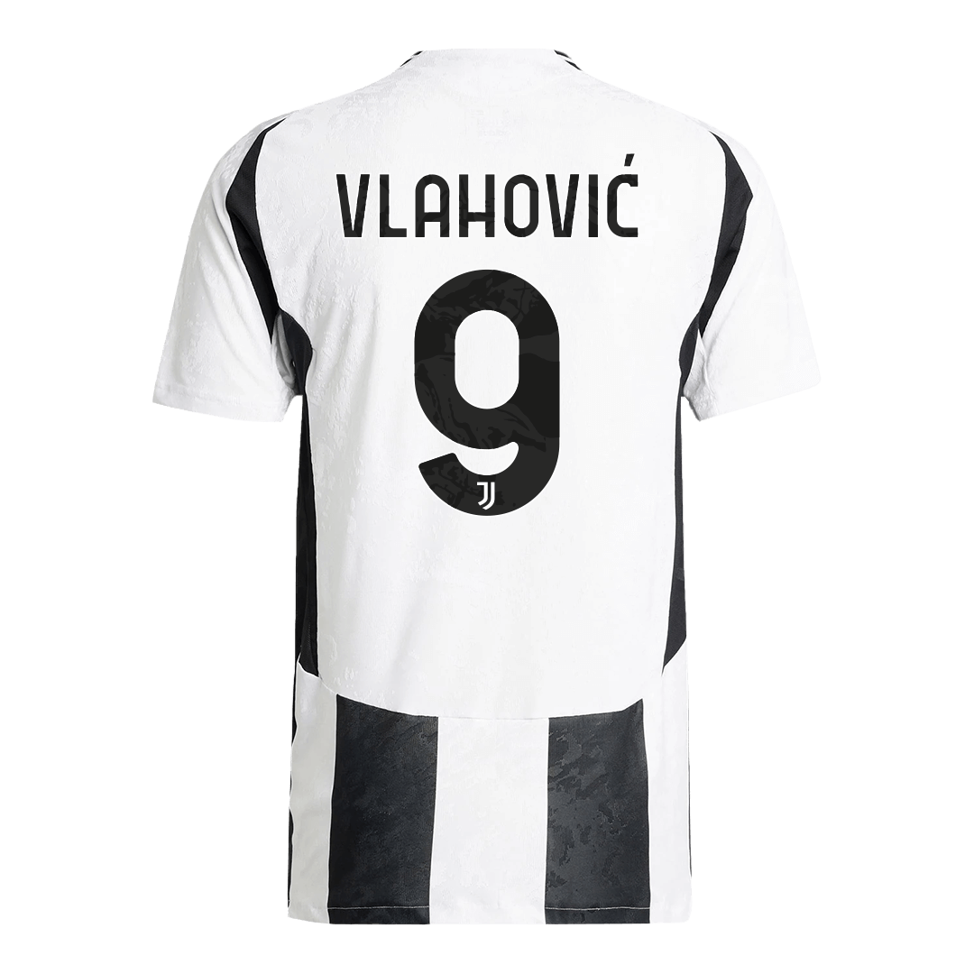 Authentic VLAHOVI? #9 Juventus Home Soccer Jersey 2024/25 - Save The Children Sponsor