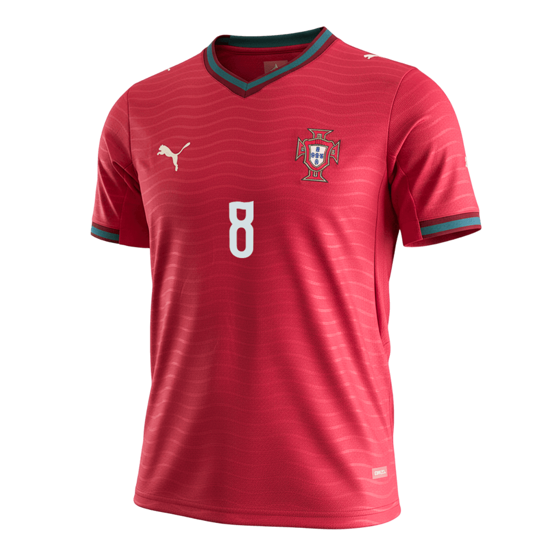 B.FERNANDES #8 Portugal Home Soccer Jersey World Cup 2026