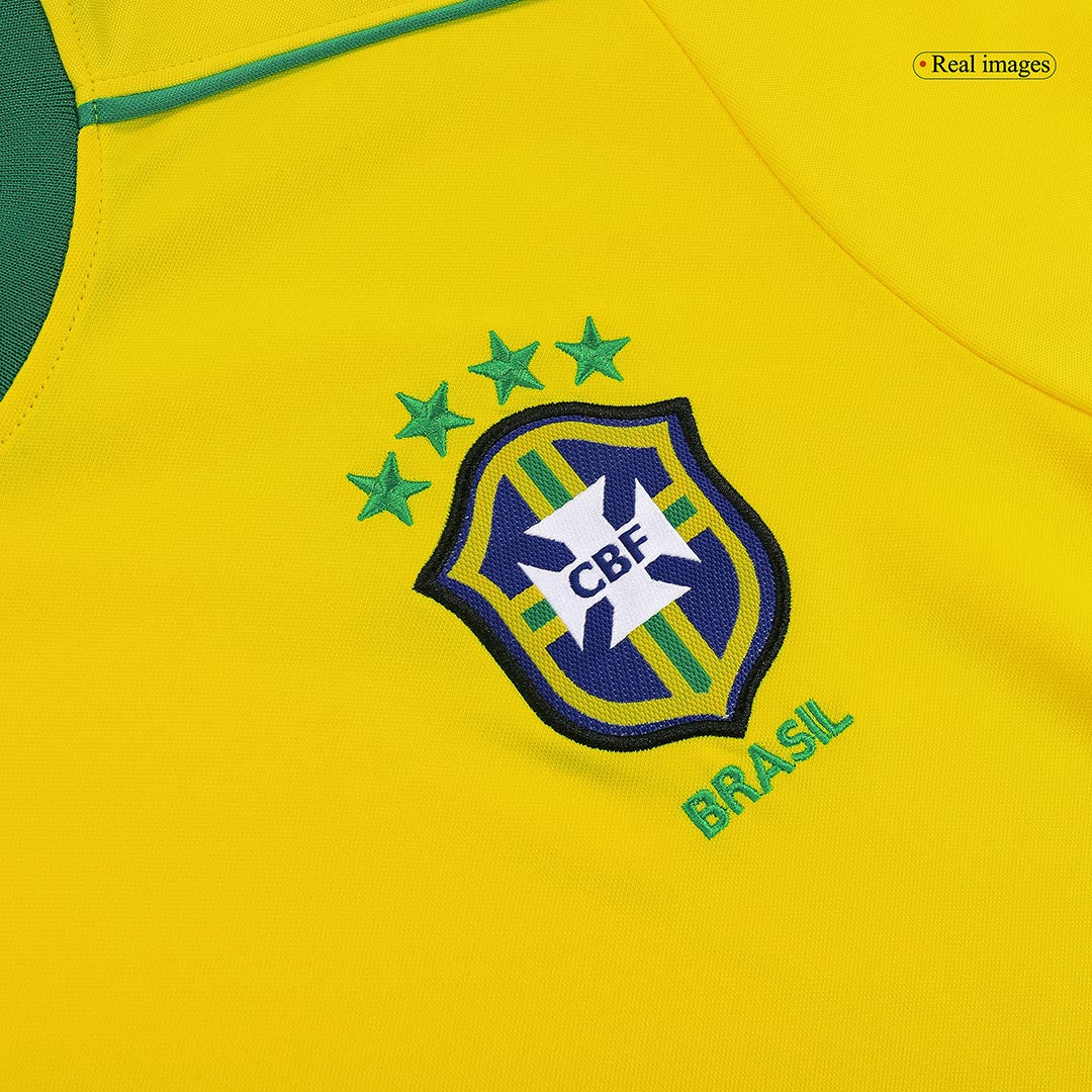Retro Jersey CAFU #2 Brazil Home Soccer Shirt 1998 -World Cup