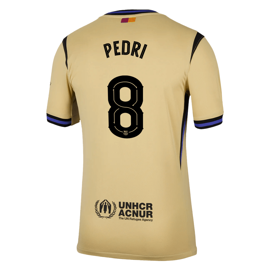 PEDRI #8 Barcelona Away Soccer Jersey 2025/26 -UCL
