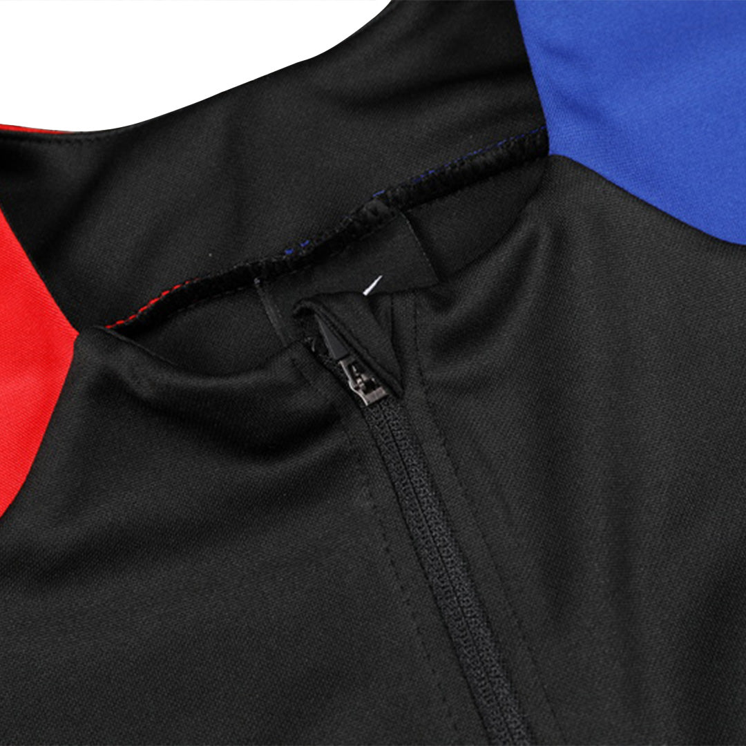 Conjunto de sudadera con cremallera del Barcelona para niño (camiseta y pantalón) 2024/25