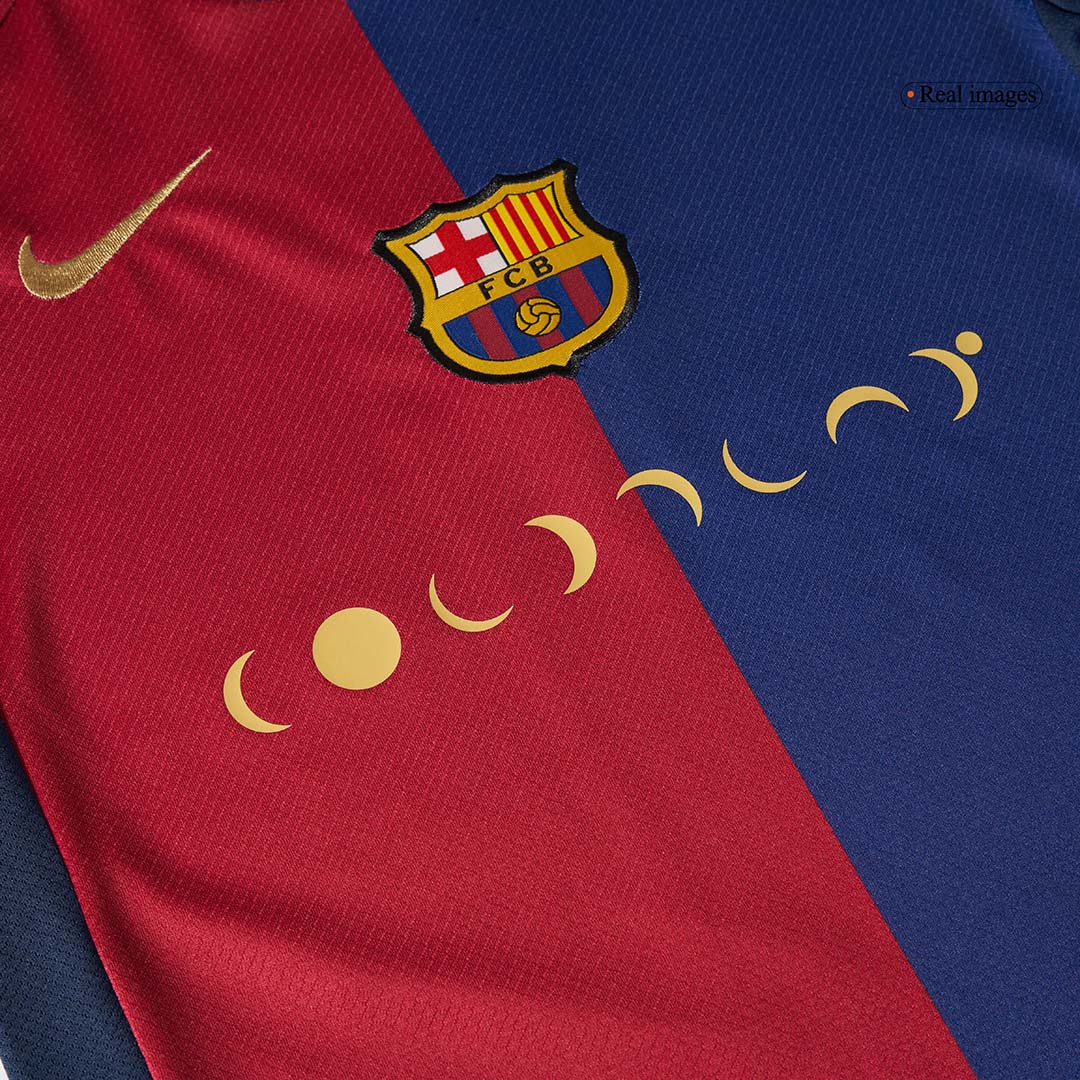 Kid's Barcelona Home Soccer Jersey Kit(Shirt+Shorts) 2024/25 - COLDPLAY