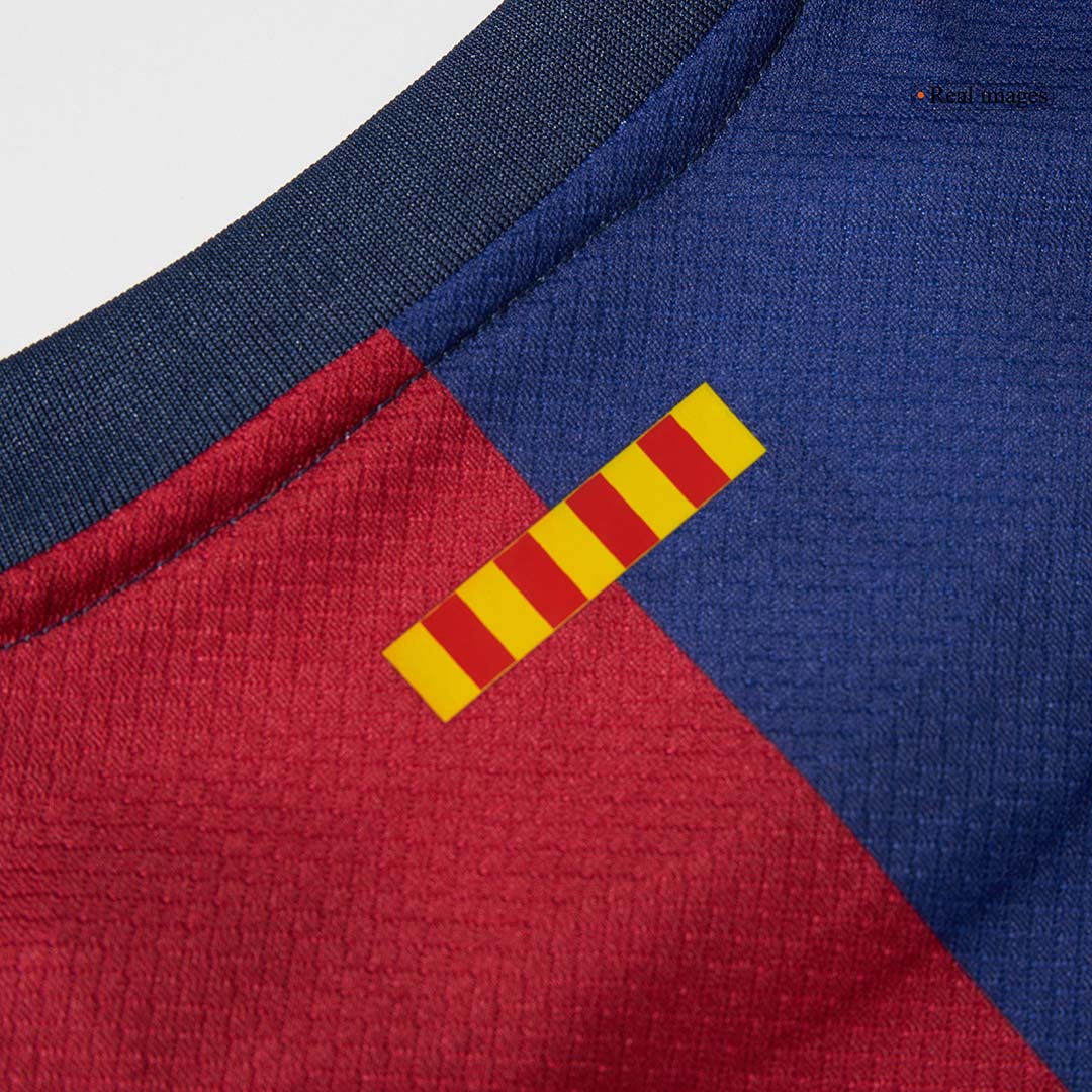 Kid's Barcelona Home Soccer Jersey Kit(Shirt+Shorts) 2024/25 - COLDPLAY