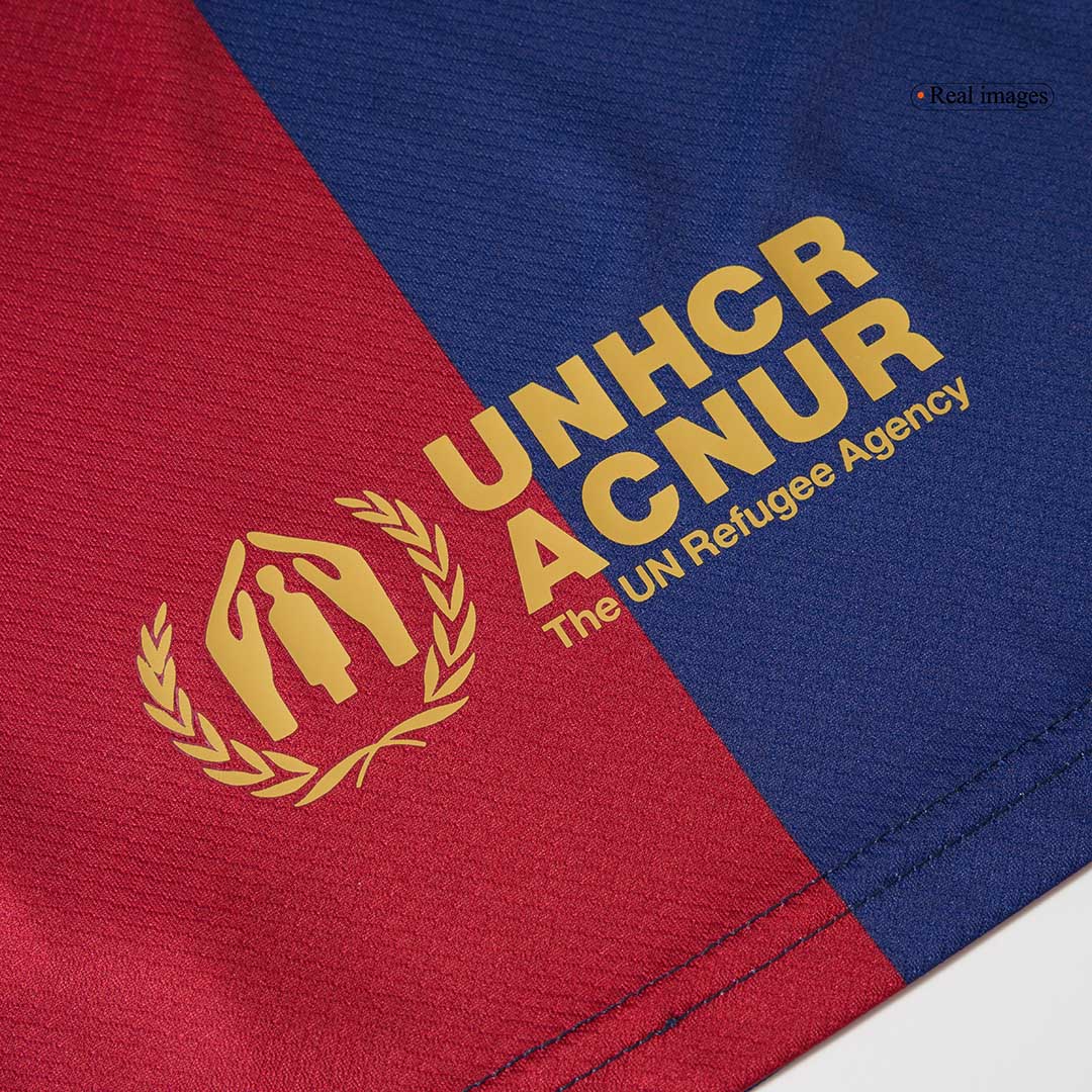 Kid's Barcelona Home Soccer Jersey Kit(Shirt+Shorts) 2024/25 - COLDPLAY