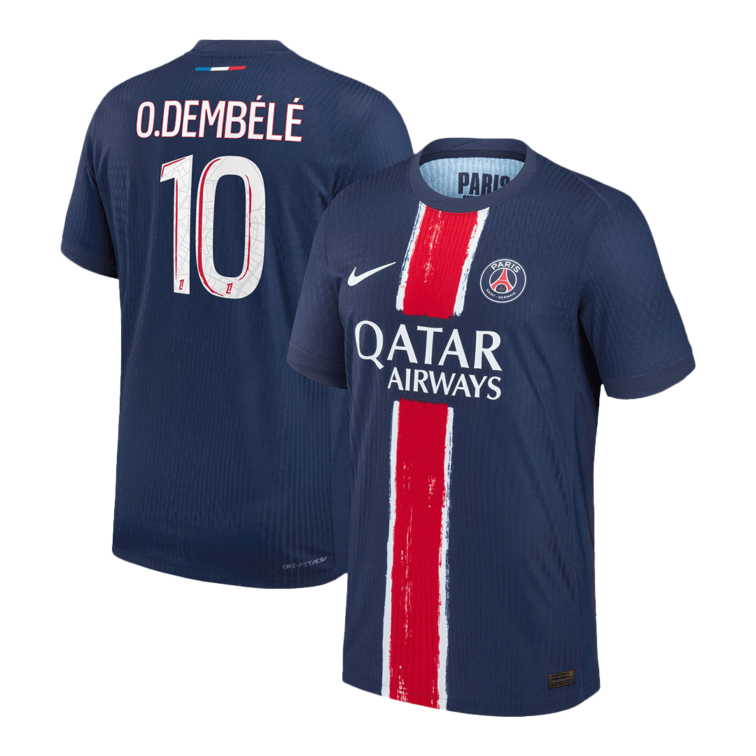 PSG Authentisches O.DEMBÉLÉ #10 Fußballtrikot PSG Heimtrikot 2024/25