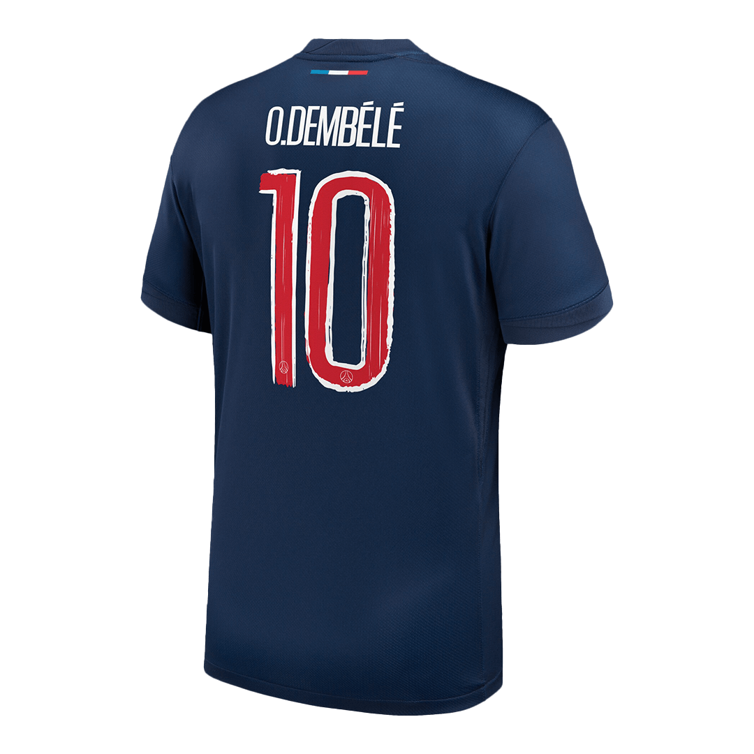PSG O.DEMBÉLÉ #10 PSG Soccer Jersey Home Custom Shirt 2024/25 - UCL