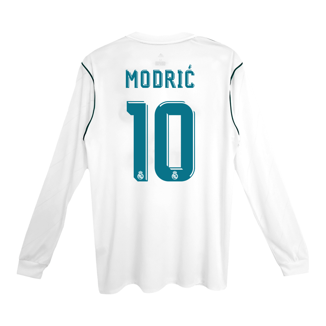 Retro Jersey MODRIĆ #10 Real Madrid Retro Jersey Home Soccer Shirt 2017/18