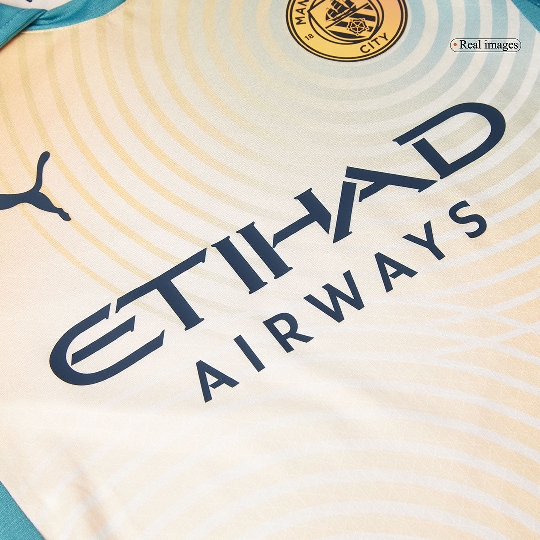 Authentisches viertes Auswärtstrikot von Manchester City 2024/25 – Definitiv City (UCL)