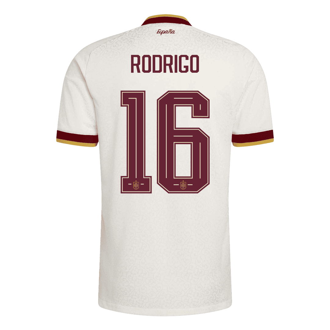 RODRIGO #16 Spain Away Player Version Jersey World Cup 2026 - Champion