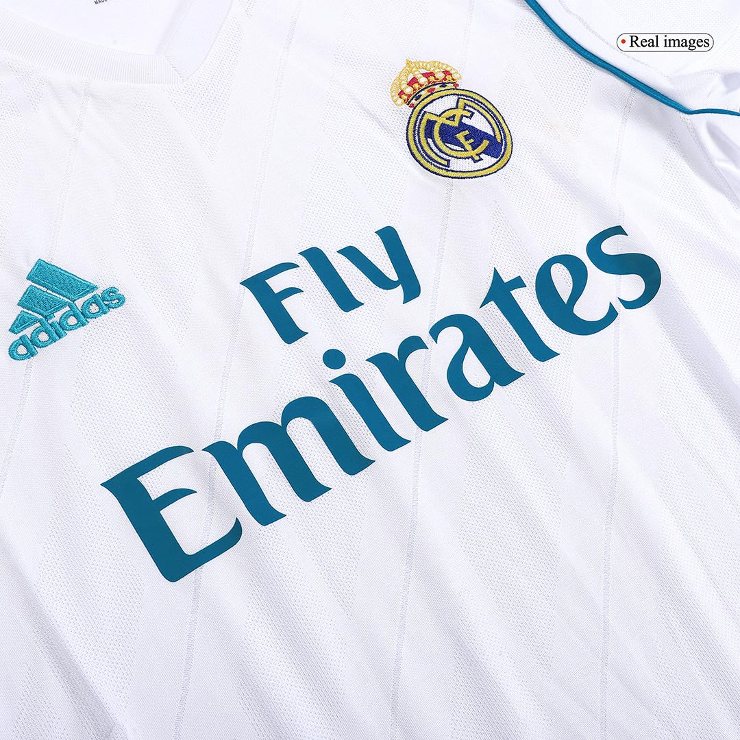 SERGIO RAMOS #4 Retro Real Madrid Jersey Home Soccer Shirt 2017/18