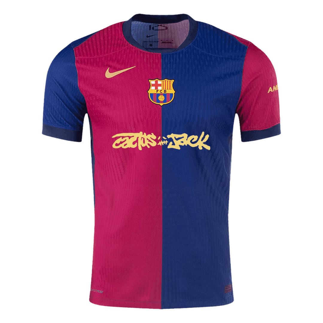 Authentic Soccer Jersey Barcelona X Travis Scott Home Shirt 2024/25