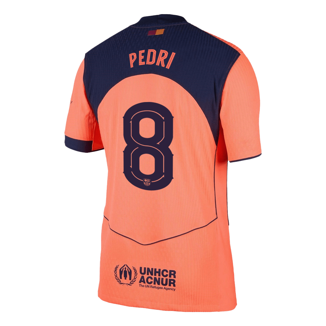 PEDRI #8 Barcelona Third Away Authentic Soccer Jersey 2025/26 - UCL