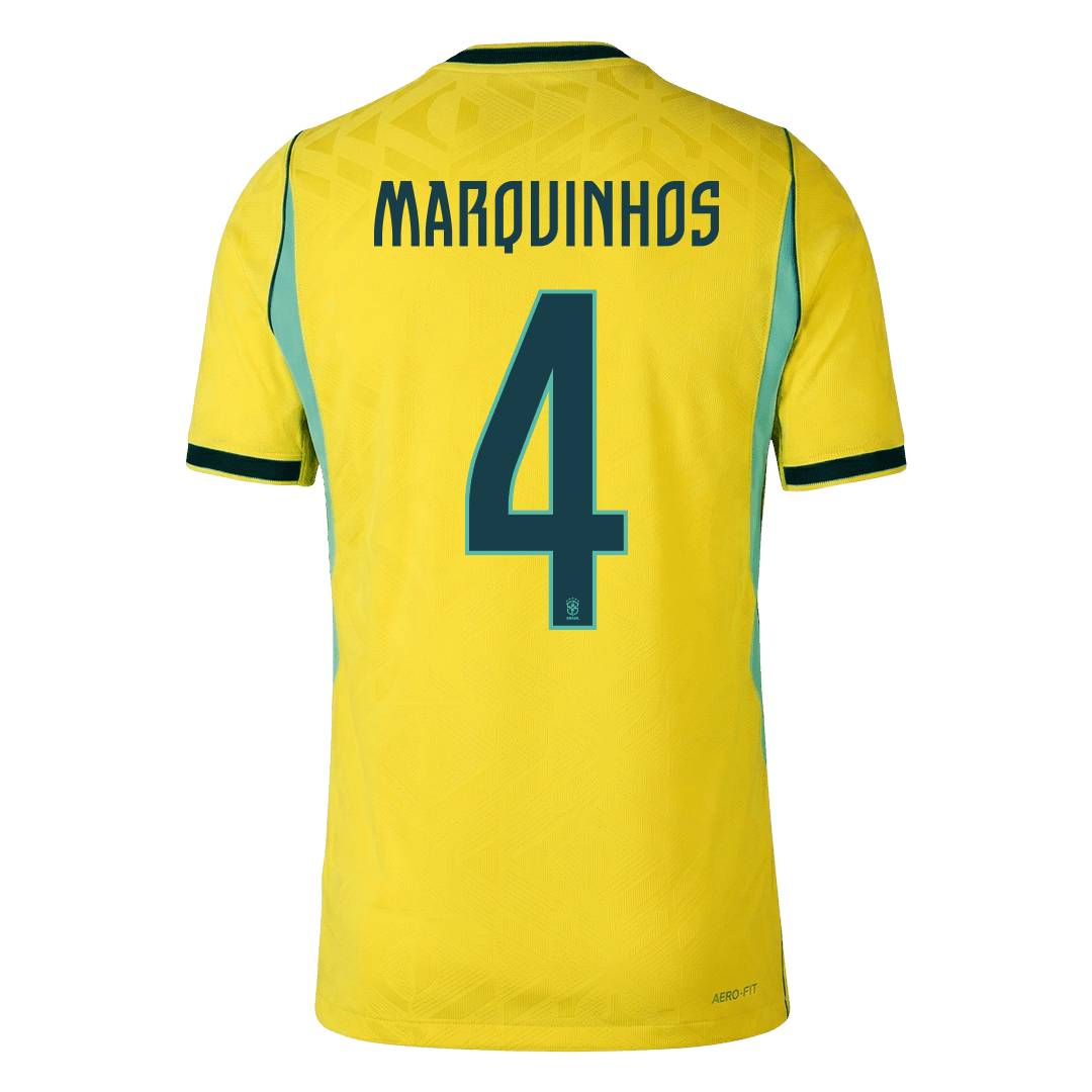 MARQUINHOS #4 Brazil Home Player Version Jersey World Cup 2026