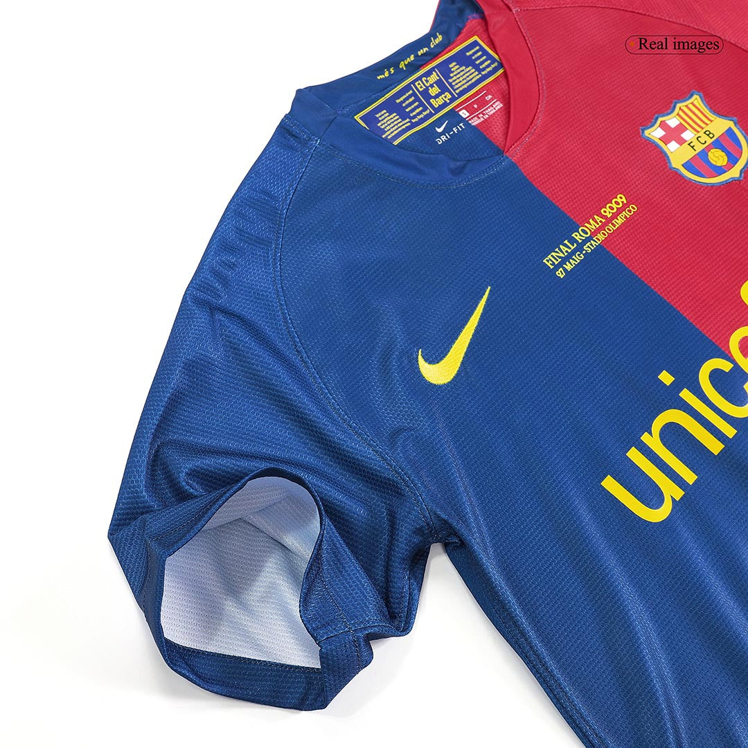 Retro Jersey ETO'O #9 Barcelona Retro Jersey Home Soccer Shirt 2008/09 UCL Final