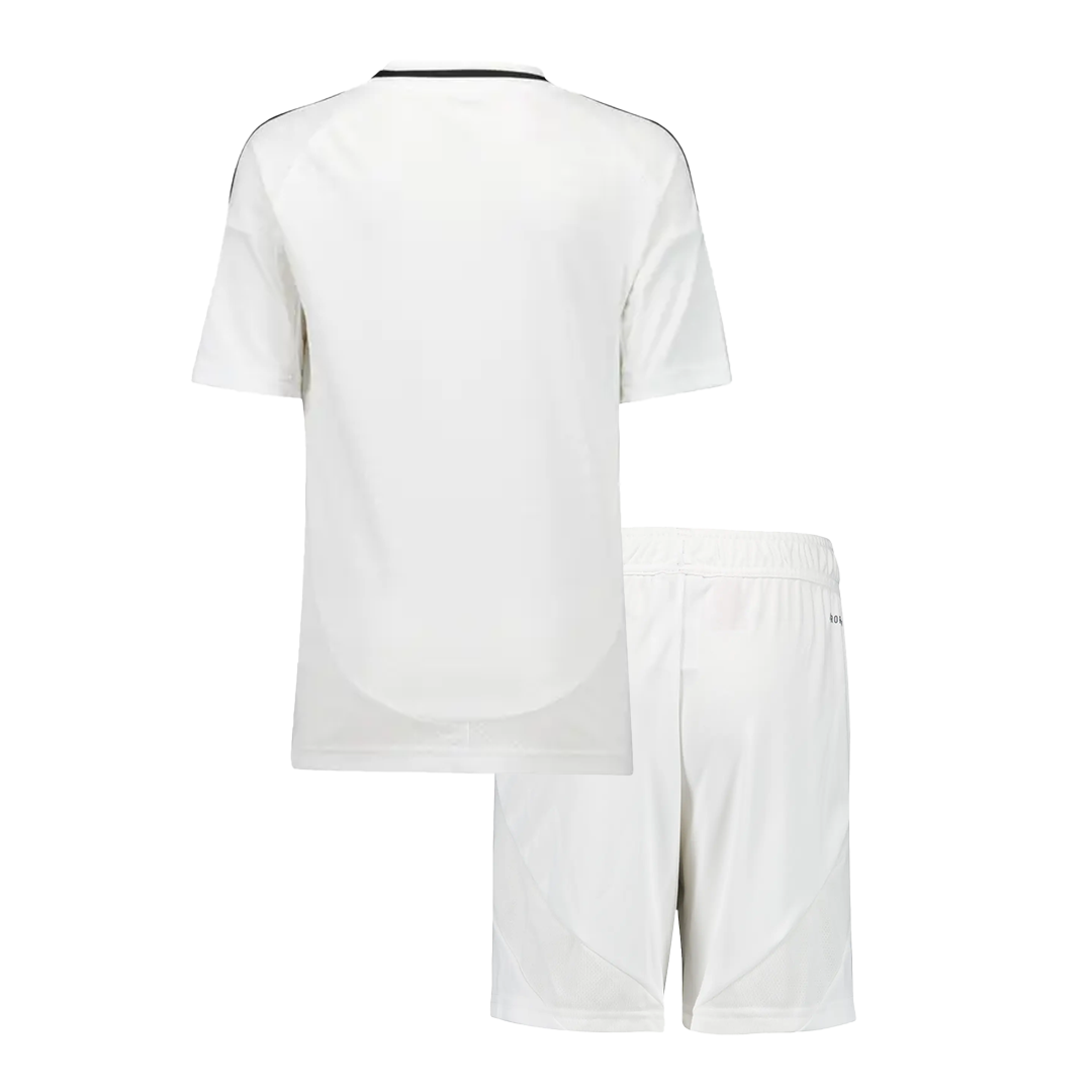 Regalo: Camiseta de fútbol local del Real Madrid para niño (camiseta y pantalón corto) 2024/25