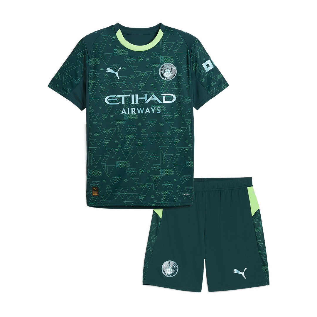 Manchester City Kids Soccer Jerseys Kit 2025/26