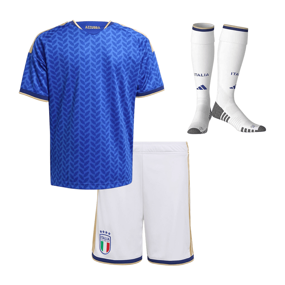 Italy Home World Cup Kids Soccer Jerseys Full Kit 2025/26