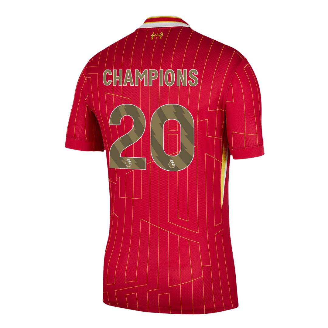 CHAMPIONS #20 Liverpool Home Soccer Jersey 2024/25 Red
