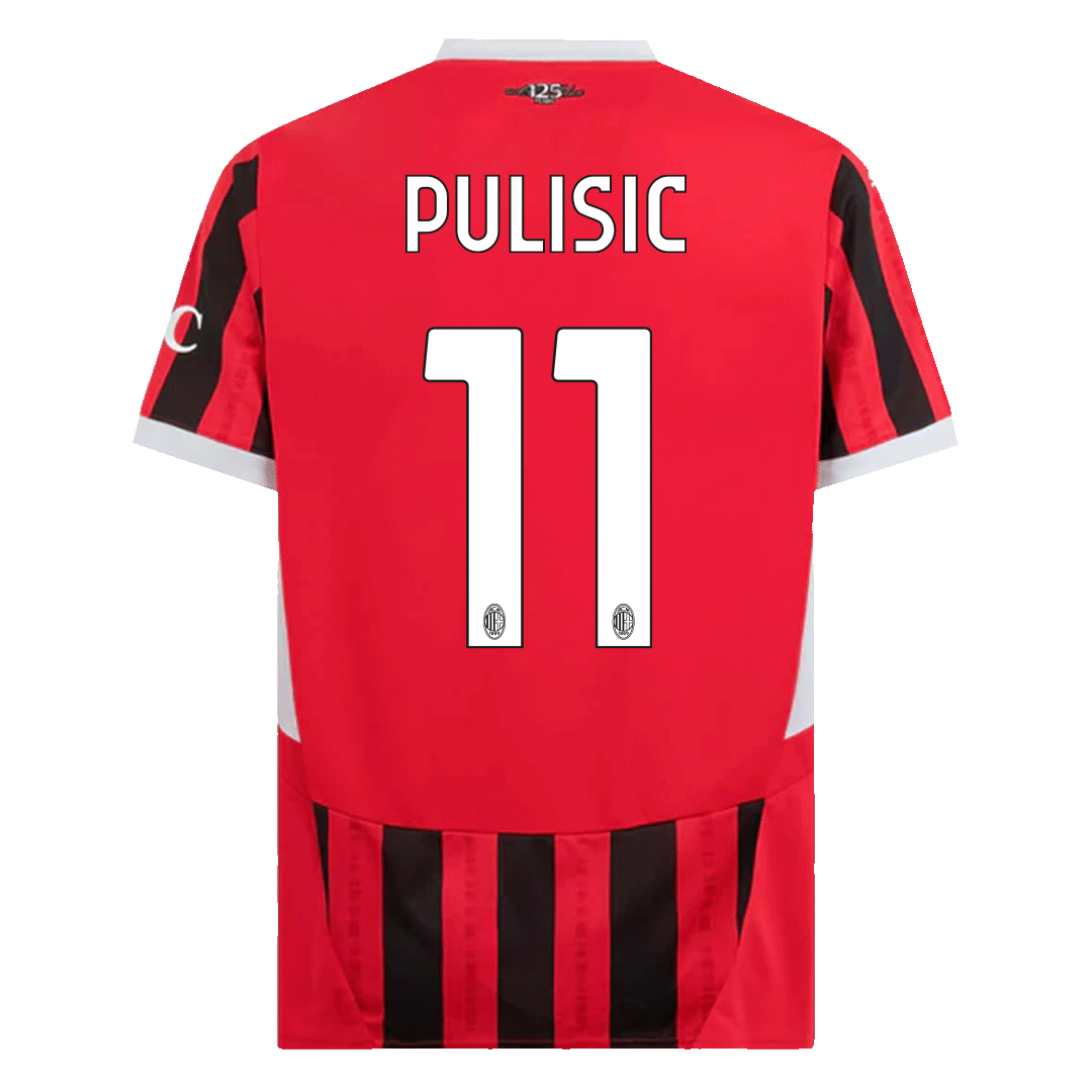 AC Milan soccer jersey PULISIC #11 Home 2024/25