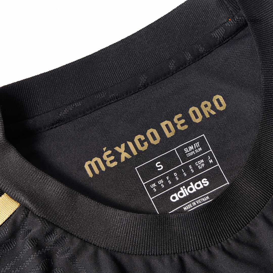 Mexico Third Away Long Sleeve Authentic Jerseys Kit 2025 - Gold Cup