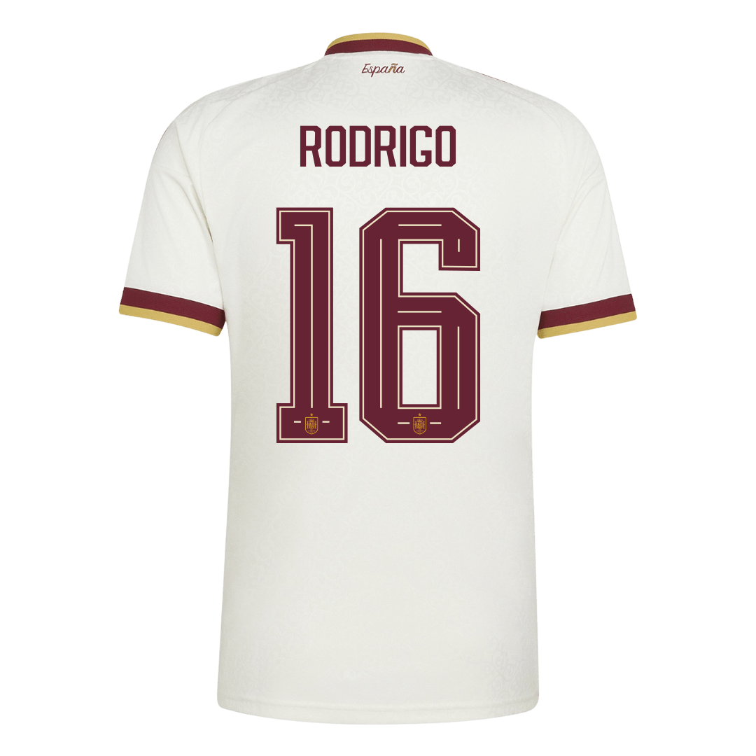 RODRIGO #16 Spain Away Soccer Jersey World Cup 2026