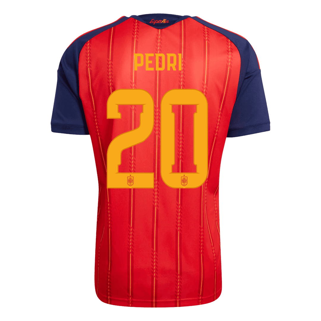 PEDRI #20 Spain Home Soccer Jersey World Cup 2026