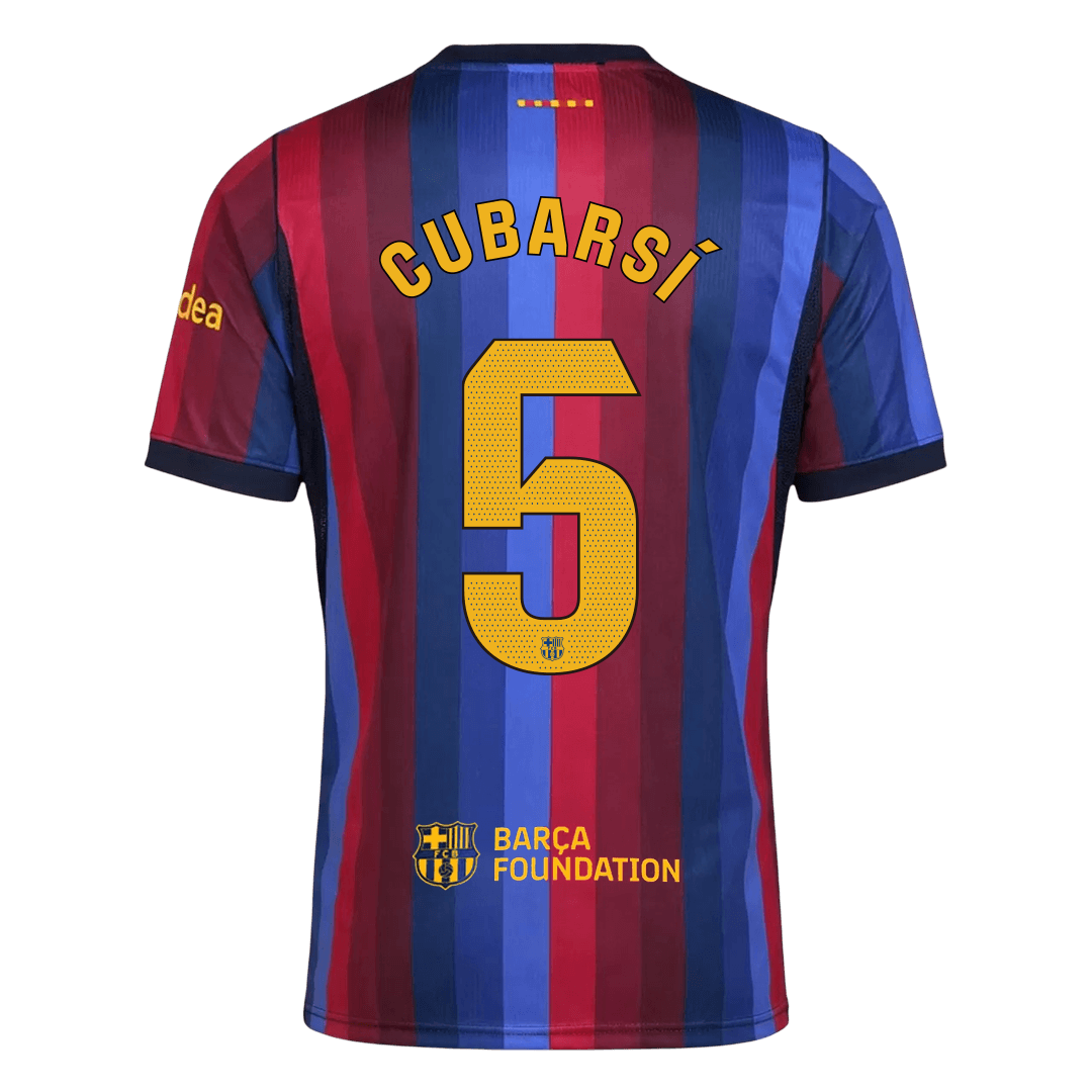 CUBARSÍ #5 Barcelona Home Soccer Jersey 2026/27