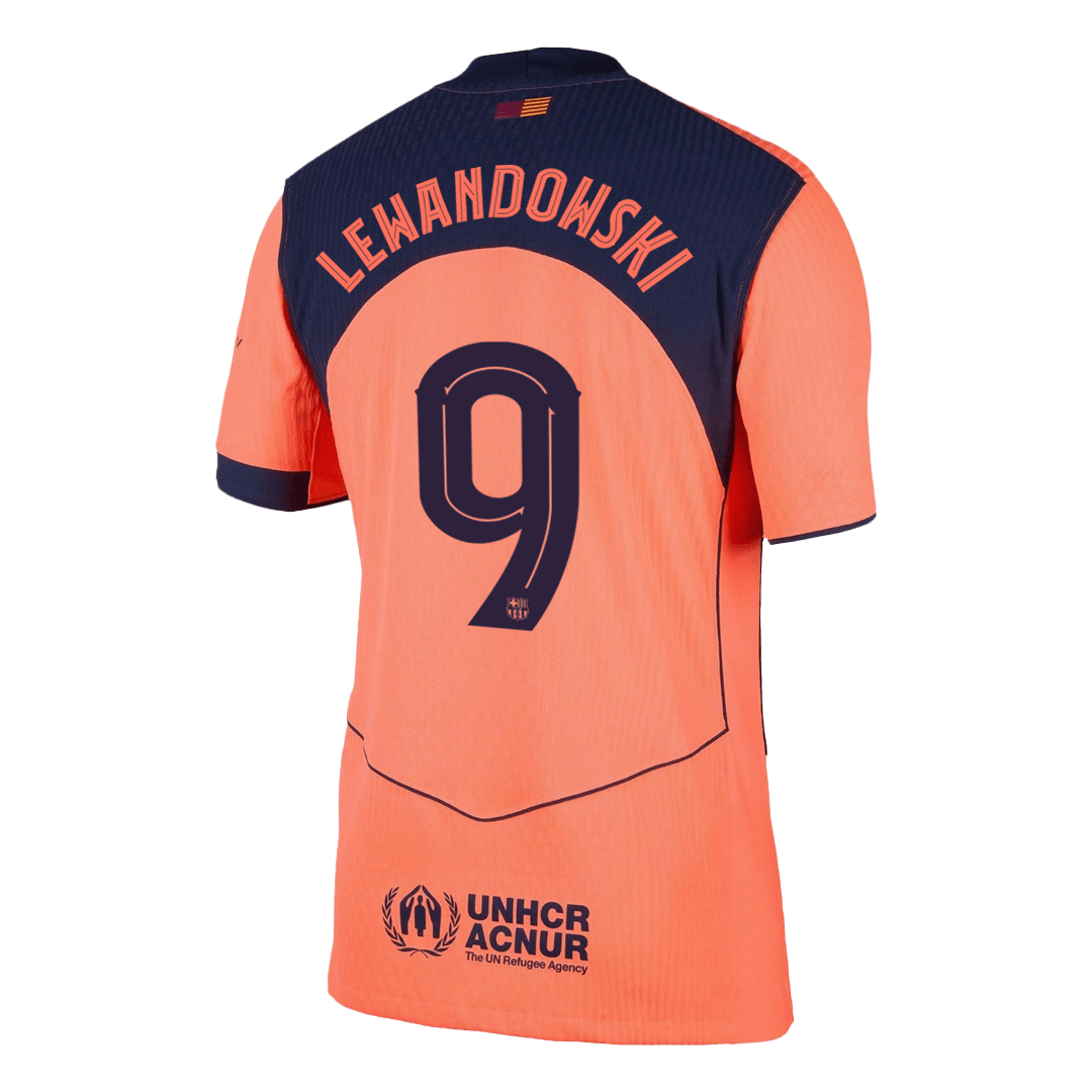 LEWANDOWSKI #9 Barcelona Third Away Authentic Soccer Jersey 2025/26 - UCL