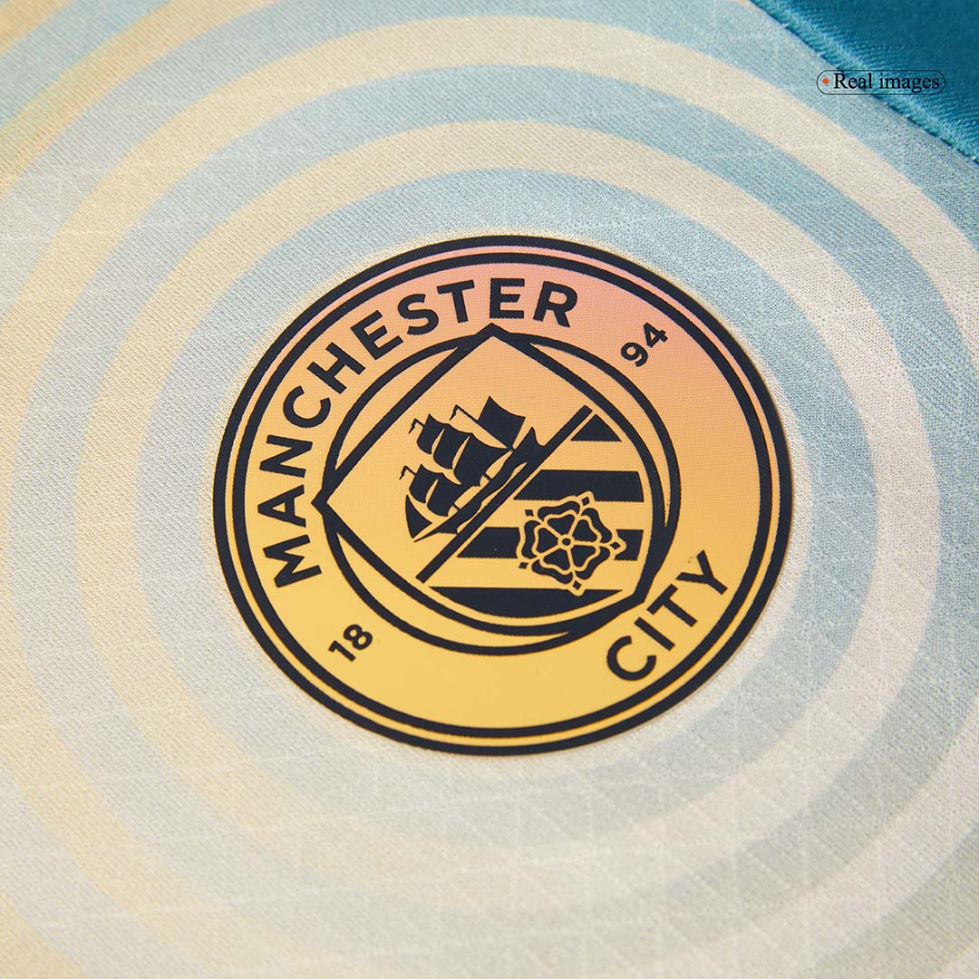Authentisches viertes Auswärtstrikot von Manchester City 2024/25 – Definitiv City (UCL)