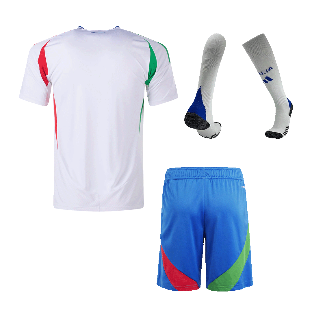 Italy Away Soccer Jersey Kit(Jersey+Shorts+Socks) Euro 2024