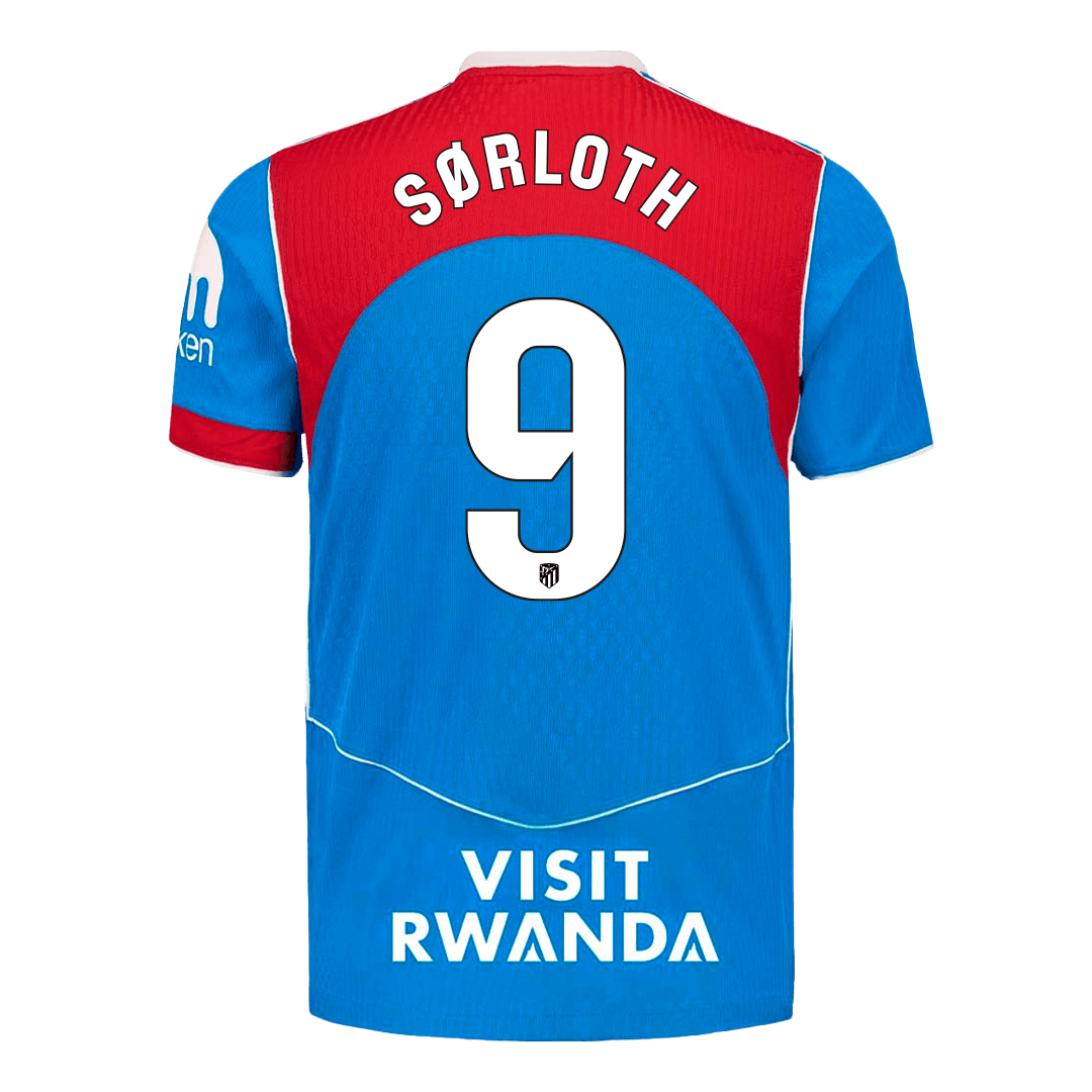 SØRLOTH #9 Atletico Madrid Third Away Player Version Jersey 2025/26