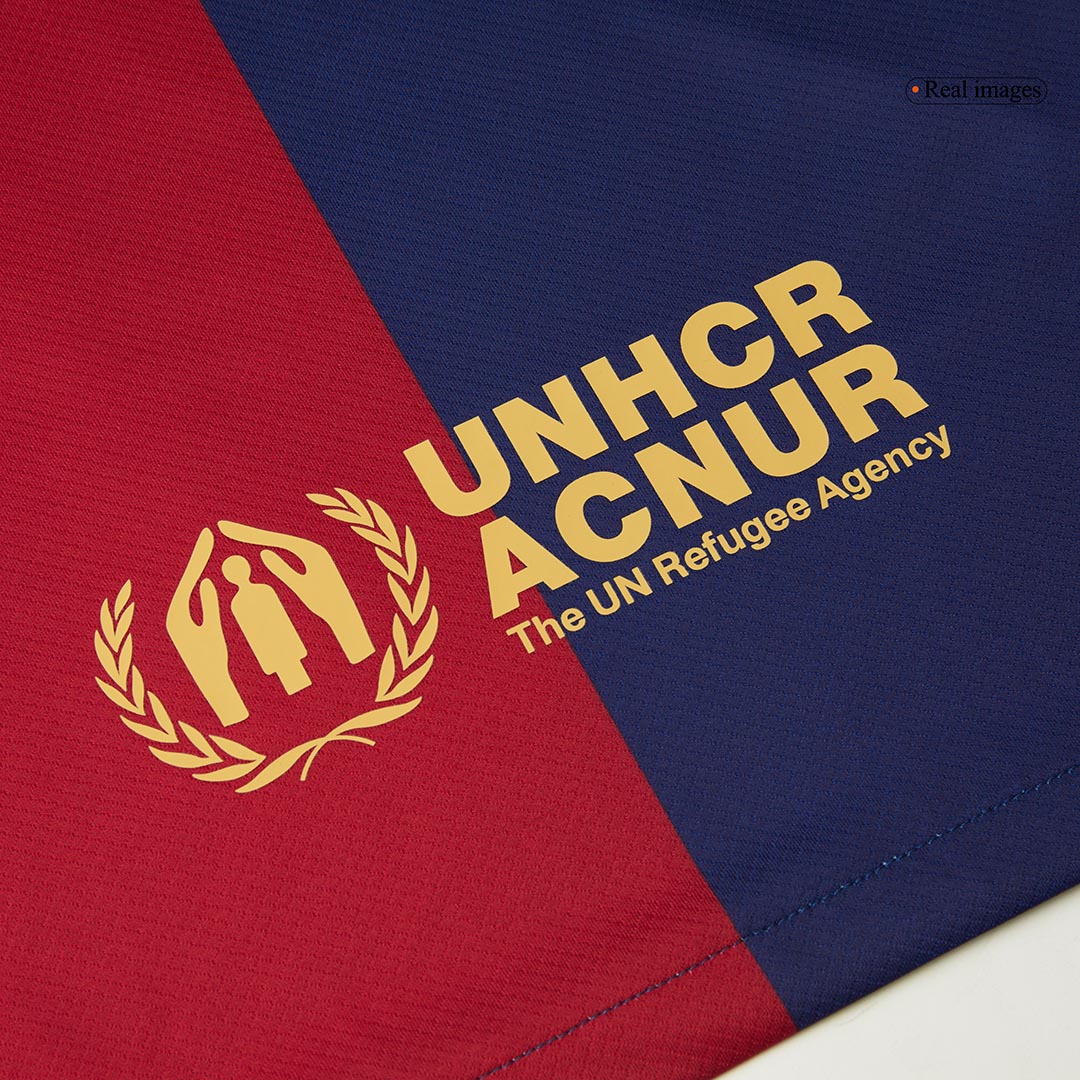 RAPHINHA #11 Barcelona Jersey Custom Soccer Jersey Home 2024/25 -UCL (Spotify Logo Without Text)