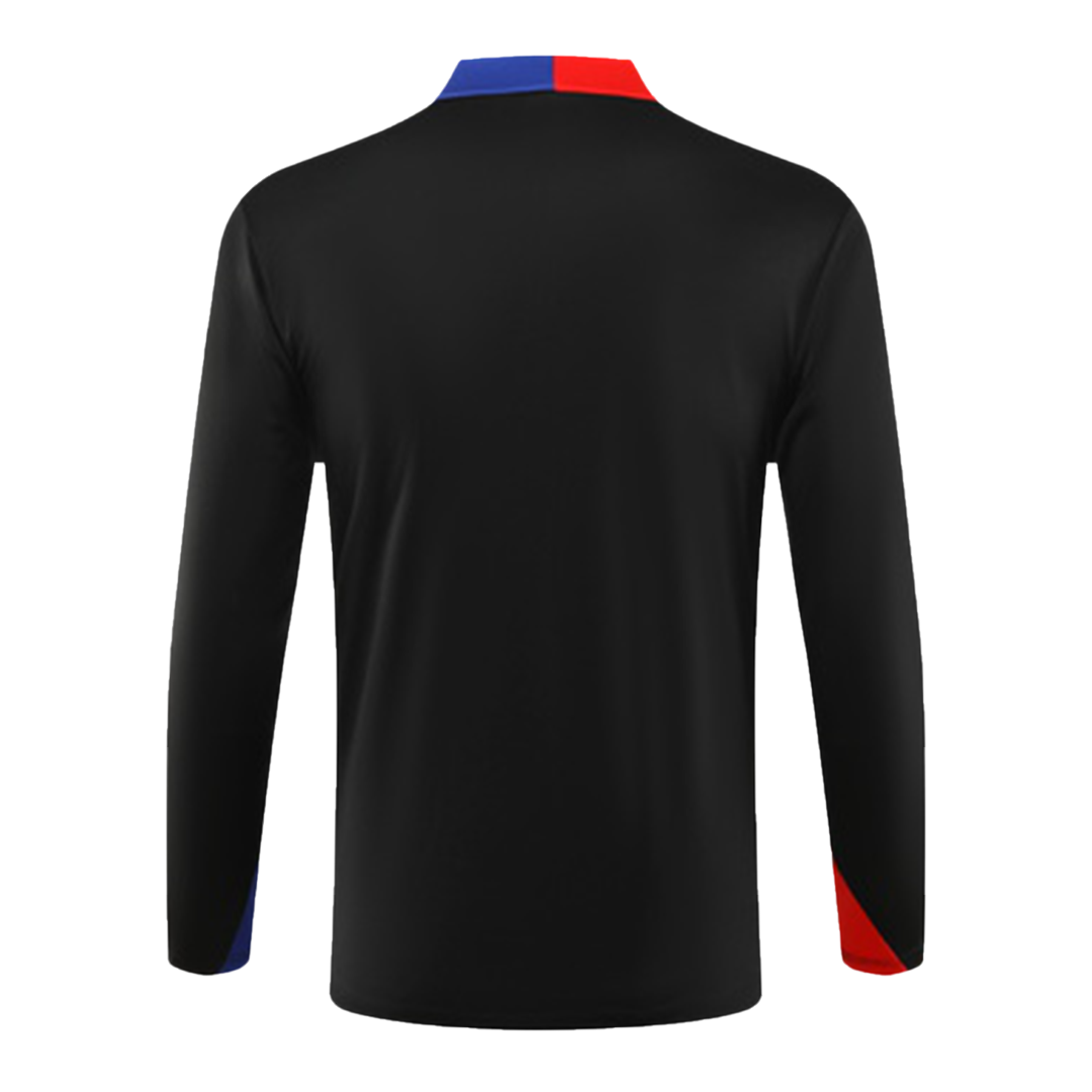 Conjunto de sudadera con cremallera del Barcelona para niño (camiseta y pantalón) 2024/25