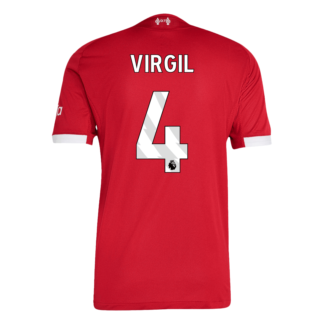 VIRGIL #4 Liverpool Home Authentic Soccer Jersey 2025/26