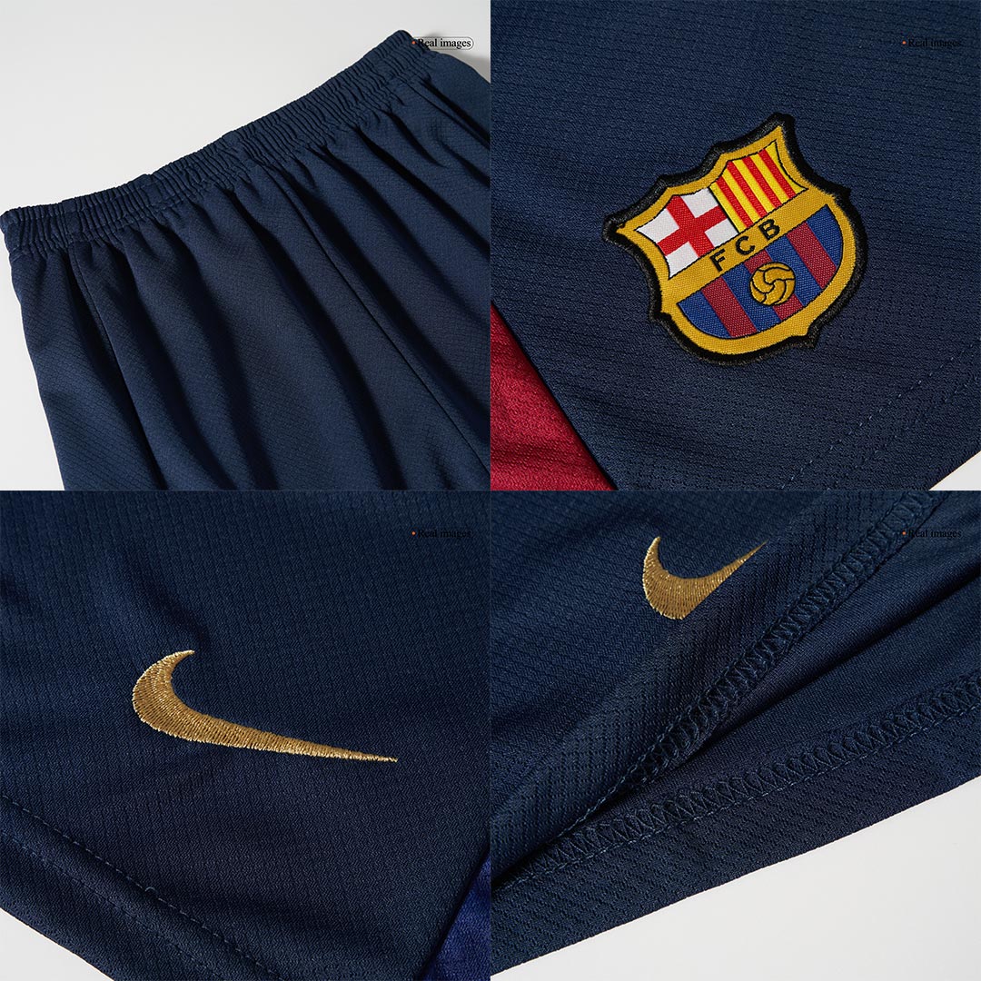 Kid's Barcelona Home Soccer Jersey Kit(Shirt+Shorts) 2024/25 - COLDPLAY