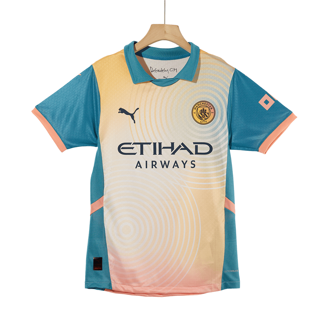 Authentisches viertes Auswärtstrikot von Manchester City 2024/25 – Definitiv City (UCL)