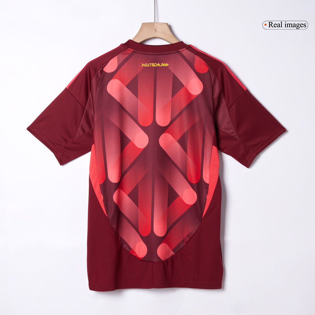 Men's Germany Away Soccer Jersey 2025 Red - Women's Euro