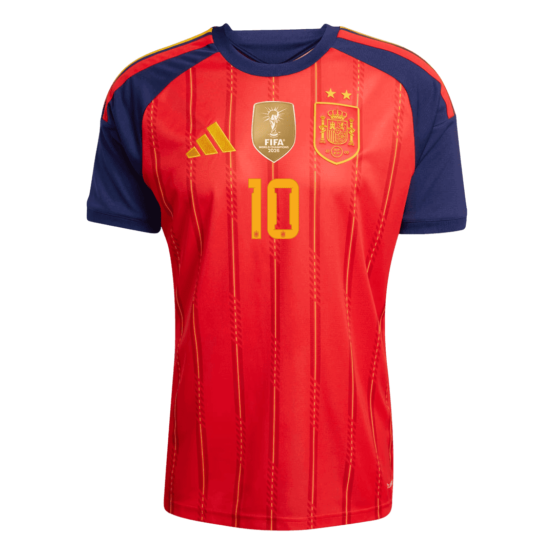 OLMO #10 Spain Champion Edition Home Soccer Jersey World Cup 2026