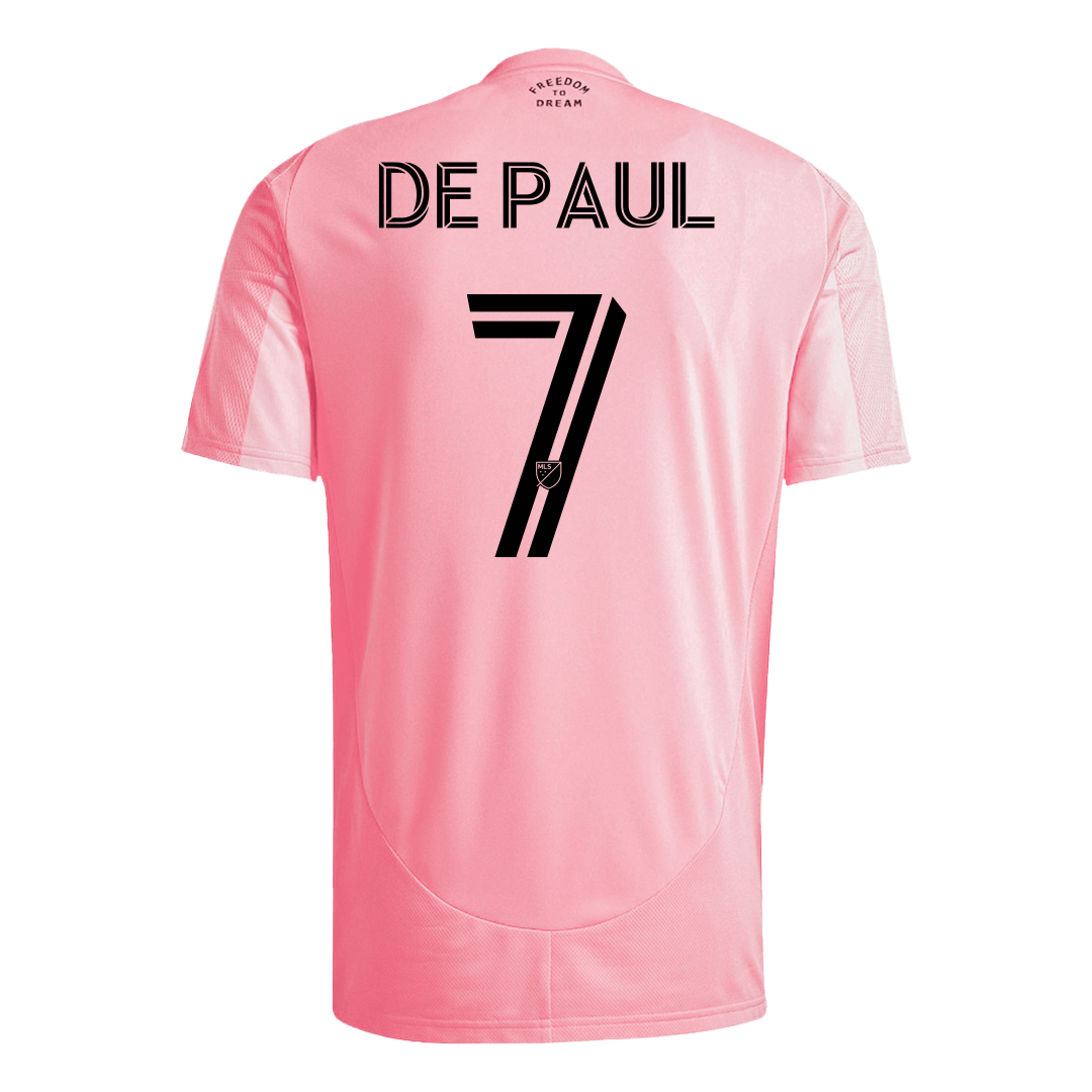 DE PAUL #7 Inter Miami CF Home Soccer Jersey 2025